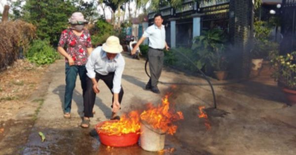 Đak Lak: Nước giếng bốc cháy dữ dội chưa rõ nguyên nhân