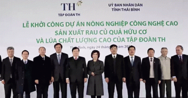 Tập đoàn TH đầu tư 3.000 tỉ đồng cho Dự án nông nghiệp công nghệ cao