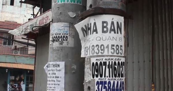 Bán nhà trên trụ điện