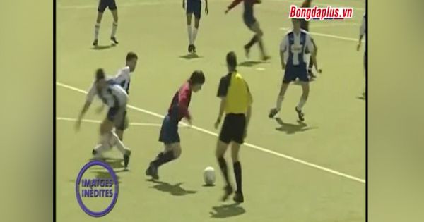 Video chưa từng được công bố khi Messi thi đấu cho U16 Barca
