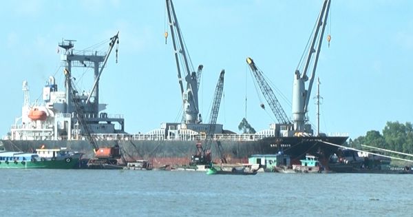 Rơi từ bon tàu xuống hầm chứa gỗ, 1 công nhân tử vong