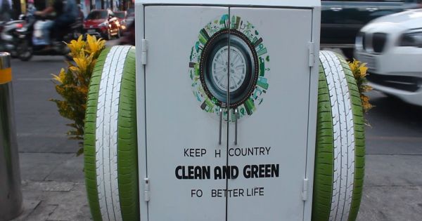 Thùng rác thông minh có khả năng phân loại rác