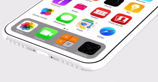 Thiết kế iPhone 8 camera kép theo chiều ngang, có bản màu trắng