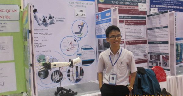 Cậu học sinh lớp 11 ở Quảng Trị đạt giải 3 cuộc thi Khoa học - kỹ thuật Quốc tế