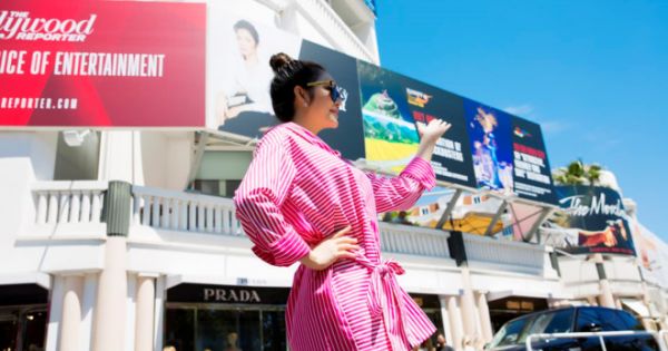 Treo pano tại LHP Cannes, Lý Nhã Kỳ không vi phạm gì