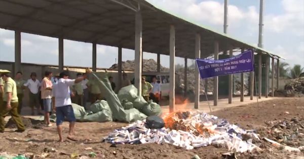 Tiền Giang tiêu hủy hơn 19.420 bao thuốc lá điếu nhập lậu