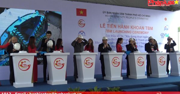 Robot TBM khoan ngầm tuyến Metro chính thức đưa vào vận hành