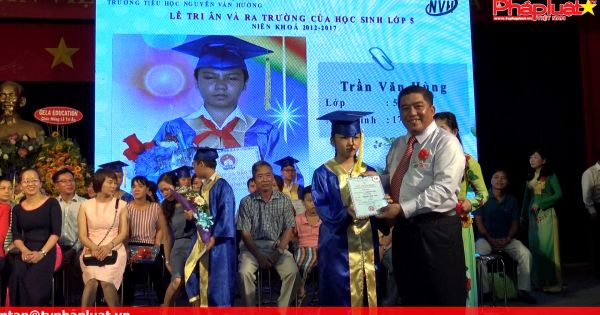 Trường tiểu học Nguyễn Văn Hưởng: Học sinh lớp 5 tri ân cha mẹ, thầy cô