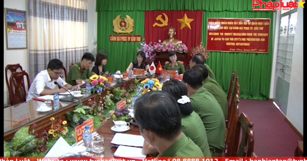 Đại sứ quán Nhật Bản đến thăm và làm việc với Cảnh sát PCCC Cần Thơ