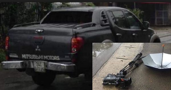 Nhóm phóng viên VTV bị tông hỏng máy quay hàng tỉ đồng