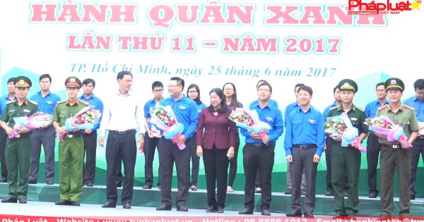 Gần 20.000 chiễn sĩ tham gia chiến dịch tình nguyện hành quân xanh năm 2017