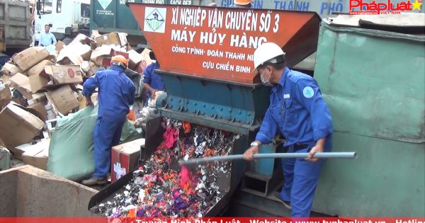 TP HCM: Tiêu huỷ hàng lậu, hàng nhái trị giá hơn 10 tỷ đồng