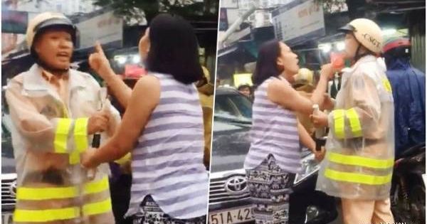 Người phụ nữ chửi bới thô tục CSGT bị mời lên làm việc