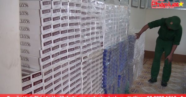 BĐBP An Giang bắt vụ vận chuyển 10.000 gói thuốc lá ngoại nhập lậu