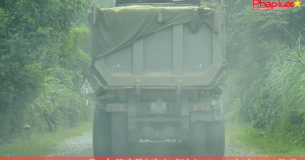 Hà Tĩnh: Xe quá khổ, quá tải, phá nát đường ĐT554