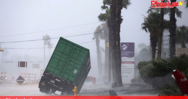 Hướng bão Harvey di chuyển dọc bờ biển Texas Gulf Coast