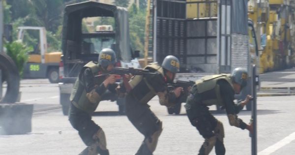 Đà Nẵng: Diễn tập phòng chóng khủng bố, đảm bảo an ninh cảng biển