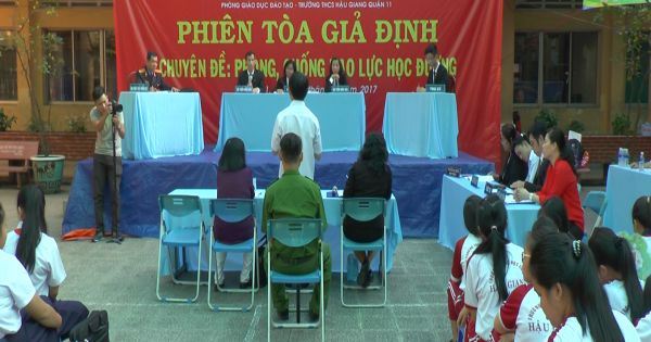 Phiên tòa giả định – đưa pháp luật vào học đường