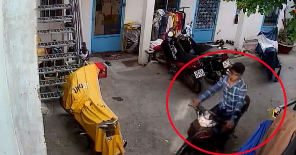 Trộm thản nhiên bẻ khóa 