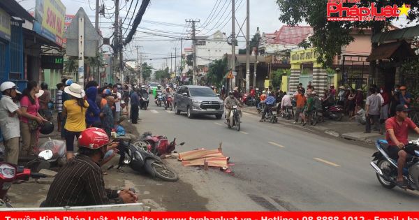 Thương tâm nạn nhân bị xe container cán qua người