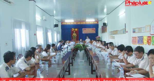 Bộ trưởng Bộ Tư pháp thăm và làm việc với Sở Tư pháp và Cục THADS tỉnh An Giang