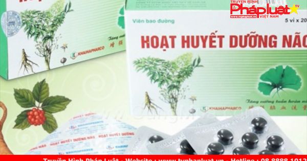 Đình chỉ lưu hành thuốc Hoạt huyết dưỡng não Khải Hà trên toàn quốc