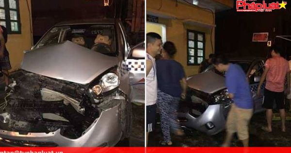 Liều lĩnh vượt đường ngang, tài xế taxi bị tàu hỏa đâm trọng thương