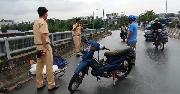 TPHCM: Truy tìm xe container tông nam thanh niên bất tỉnh
