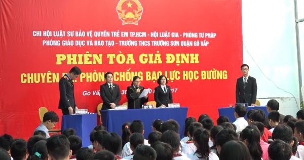 TPHCM: Gần 30.000 học sinh tham gia phiên tòa phòng chống bạo lực học đường