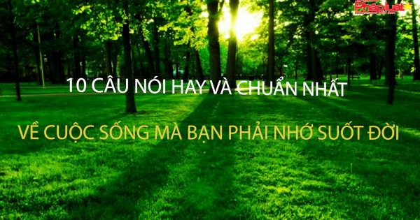 10 câu nói hay và chuẩn nhất về cuộc sống mà bạn phải ghi nhớ suốt đời