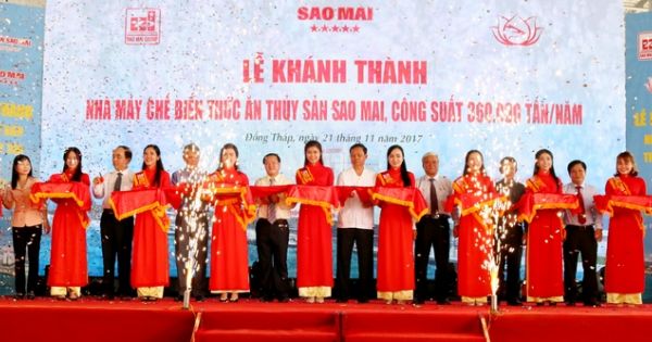 Lễ khánh thành nhà máy chế biến Tast “Sao mai super feed”