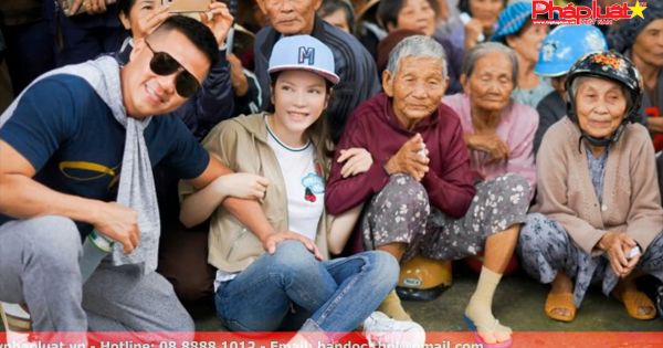 Lý Nhã Kỳ phát hơn 1.000 phần quà cho người dân Khánh Hòa