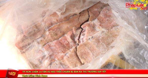 TP HCM: Chặn 14 tấn vú heo thối chuẩn bị bán ra thị trường dịp tết