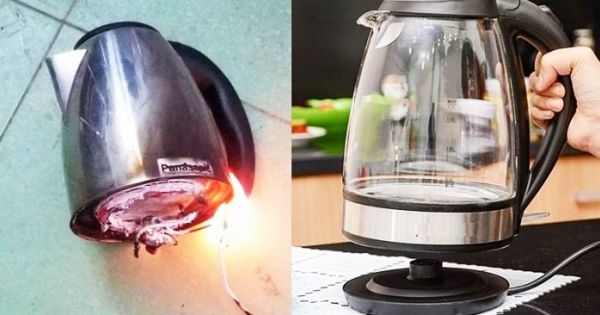 Ấm siêu tốc bỗng dưng phát hỏa