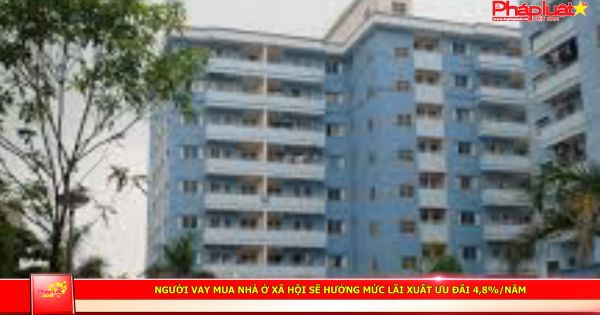 Người vay mua nhà ở xã hội sẽ hưởng mức lãi xuất ưu đãi 4,8%/năm