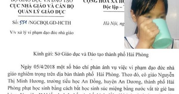 Cô giáo bắt học sinh ngậm nước vắt giẻ lau bảng sẽ đối diện với hình thức kỷ luật nào?