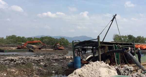 Bắt vụ đưa tàu vào hút cát ở khu vực Gò Ông Sầm