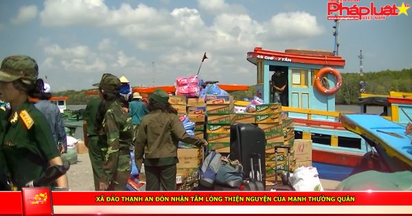 Xã đảo Thạnh An đón nhận tấm lòng thiện nguyện của mạnh thường quân
