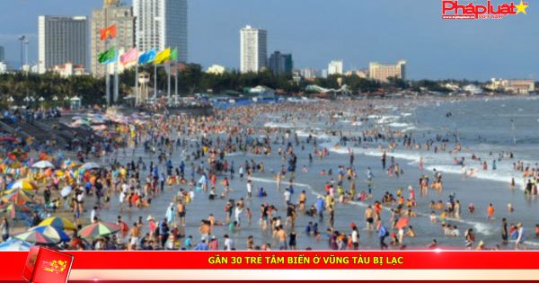 Gần 30 trẻ tắm biển ở Vũng Tàu bị lạc