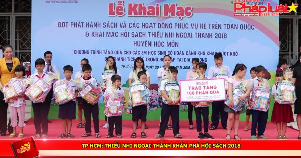 TP HCM: Thiếu nhi ngoại thành khám phá ngày hội sách hè 2018