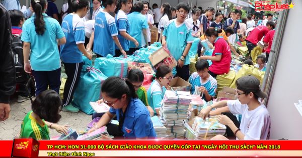 TP HCM: Hơn 31.000 bộ sách giáo khoa được quyên góp tại “ngày hội thu sách” năm 2018