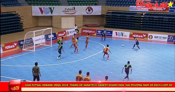 Thắng dễ Sanatech - Sanest Khánh Hòa, Hải Phương Nam vô địch lượt đi