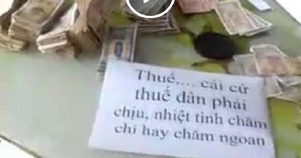 Vụ nộp thuế bằng tiền lẻ rồi livestream trên Facebook, công an không đủ chứng cứ để xử phạt