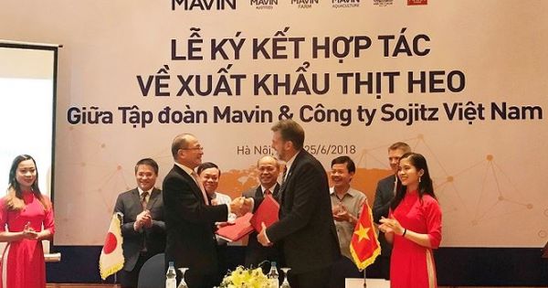 Lần đầu tiên thịt lợn tươi Việt Nam được xuất khẩu ra nước ngoài