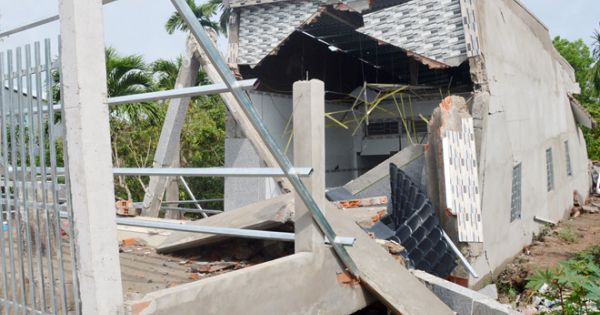 Sóc Trăng: Ngôi nhà đầu tư 600 triệu vừa xây xong đã sập