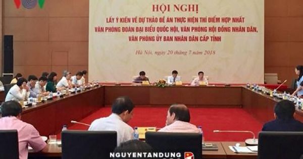 Lấy ý kiến hợp nhất 3 văn phòng ĐBQH, HĐND, UBND cấp tỉnh