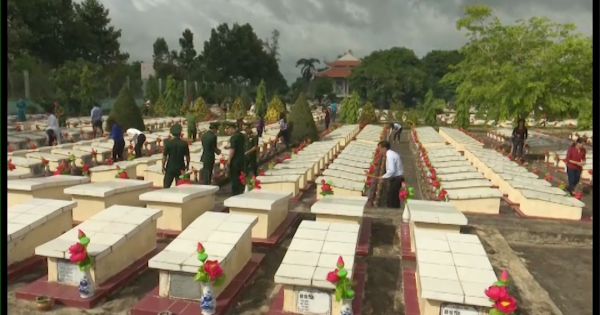 Vĩnh Hưng: Truy điệu, an táng 25 hài cốt liệt sỹ hy sinh tại Campuchia