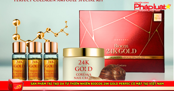 Sản phẩm tái tạo da từ thiên nhiên Biocos 24K Gold Perfec có mặt tại Việt Nam