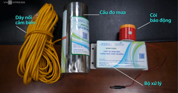 Người Việt chế tạo thiết bị cảnh báo thiên tai giá một triệu đồng