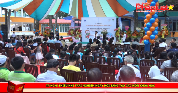TP HCM: Thiếu nhi trải nghiệm ngày hội sáng tạo các môn khoa học
